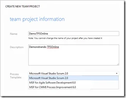 TFS Criando Team Project