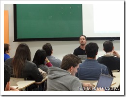 Ramon Durães palestrando no evento Codificando 10 anos sobre Gestão ágil & Team Foundation Server
