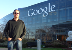 Ramon Durães em visita ao campus do Google em Mountain View na Califórnia