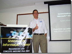 Palestra na FANOR em Fortaleza por Ramon Durães falando de Visual Studio Team System 2009