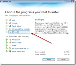 Silverlight Windows Live
