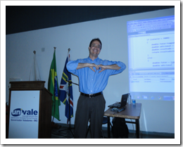 Ramon Durães palestra na Palestra TFS/ALM na Univale em Governador Valadares