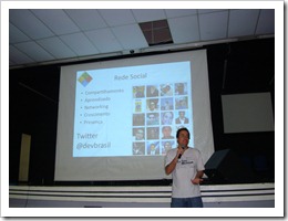 Ramon Durães palestrando no WebDay em São Paulo DevBrasil