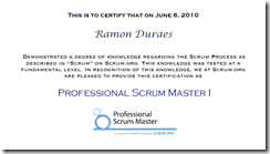 Ramon Durães, Professional Scrum Master (PSM)