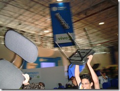Cadeiras ao ar durante palestra