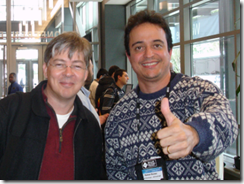 Anders Hejlsberg e Ramon Durães na Microsoft em Redmond Anders Hejlsberg e Ramon Durães na Microsoft em Redmond