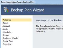 Backup Plan Wizard